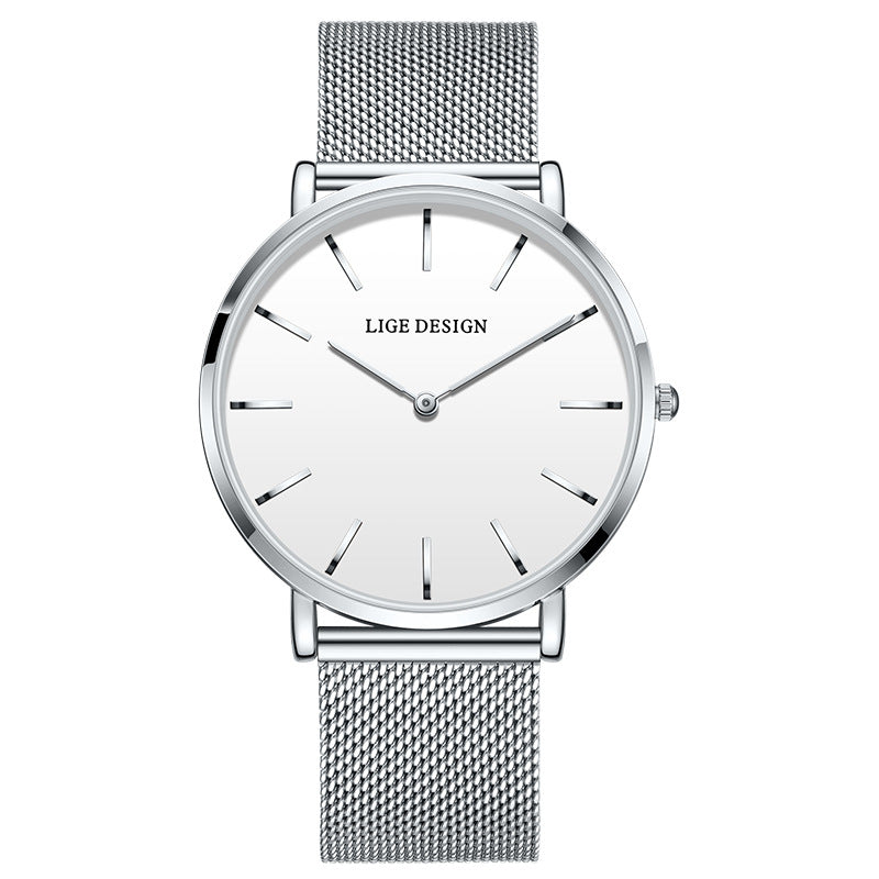 Damen Quarzuhr mit Mesh-Armband – Bild 3 | LuxeStyle