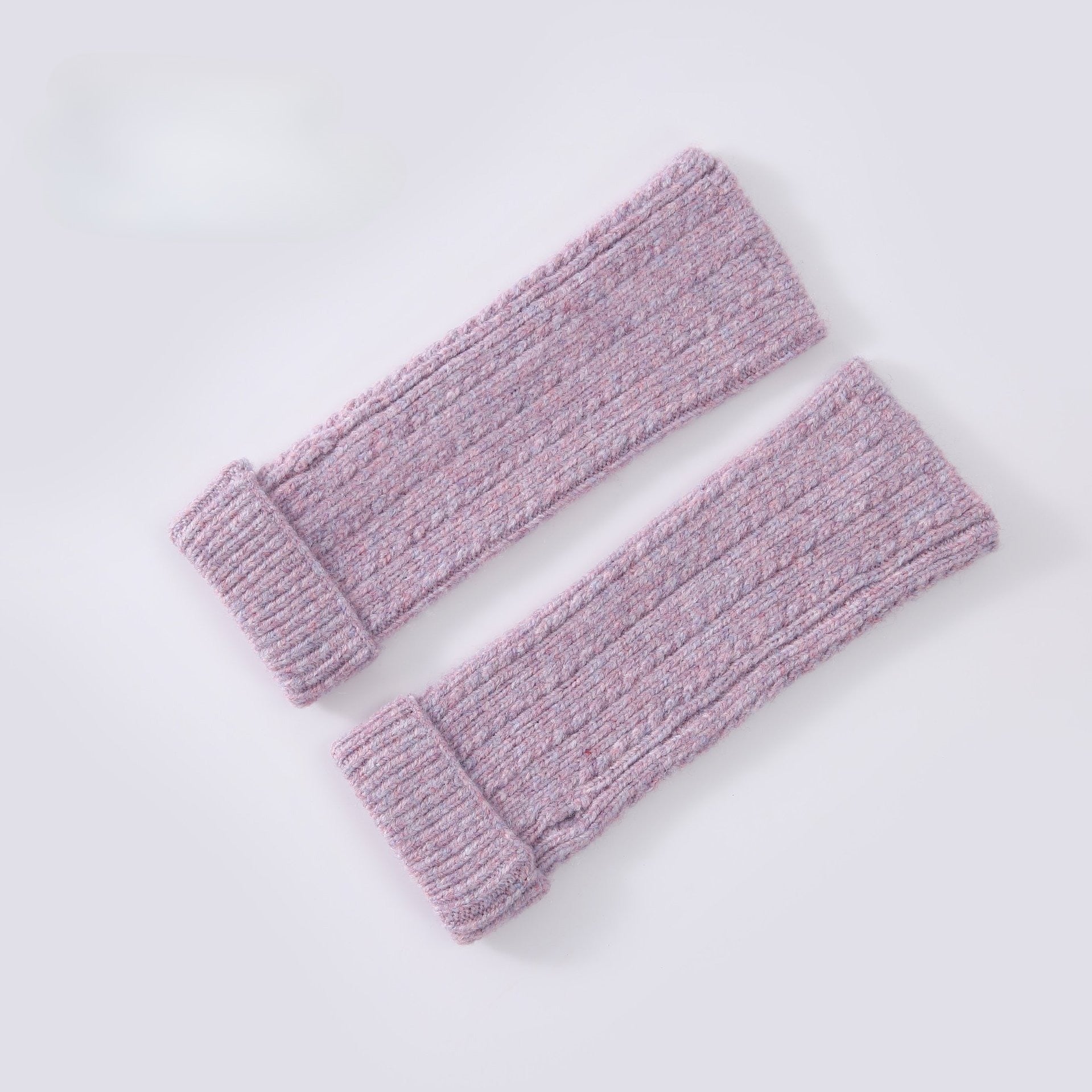 Wollmischung Fingerlose Strickhandschuhe