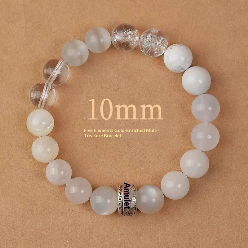 Balancierendes Energie-Armband Obsidian & Aquamarin – Bild 7 | LuxeStyle