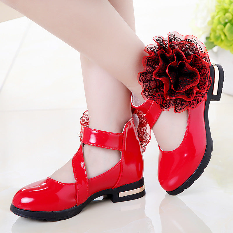Prinzessinnen-Schuhe mit Blumen und Klettverschluss – Bild 7 | LuxeStyle