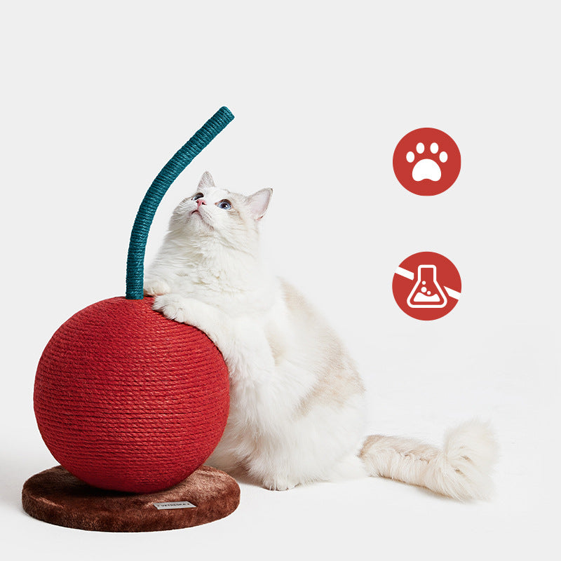 Orangen-Kirschen Katzenbaum mit Kratzstamm