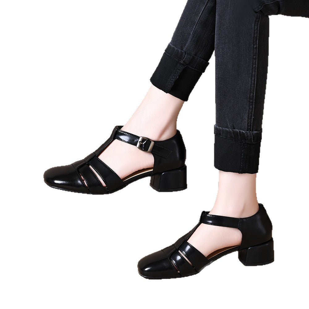 Retro Riemchen-Sandalen mit Chunky-Absatz – Bild 4 | LuxeStyle