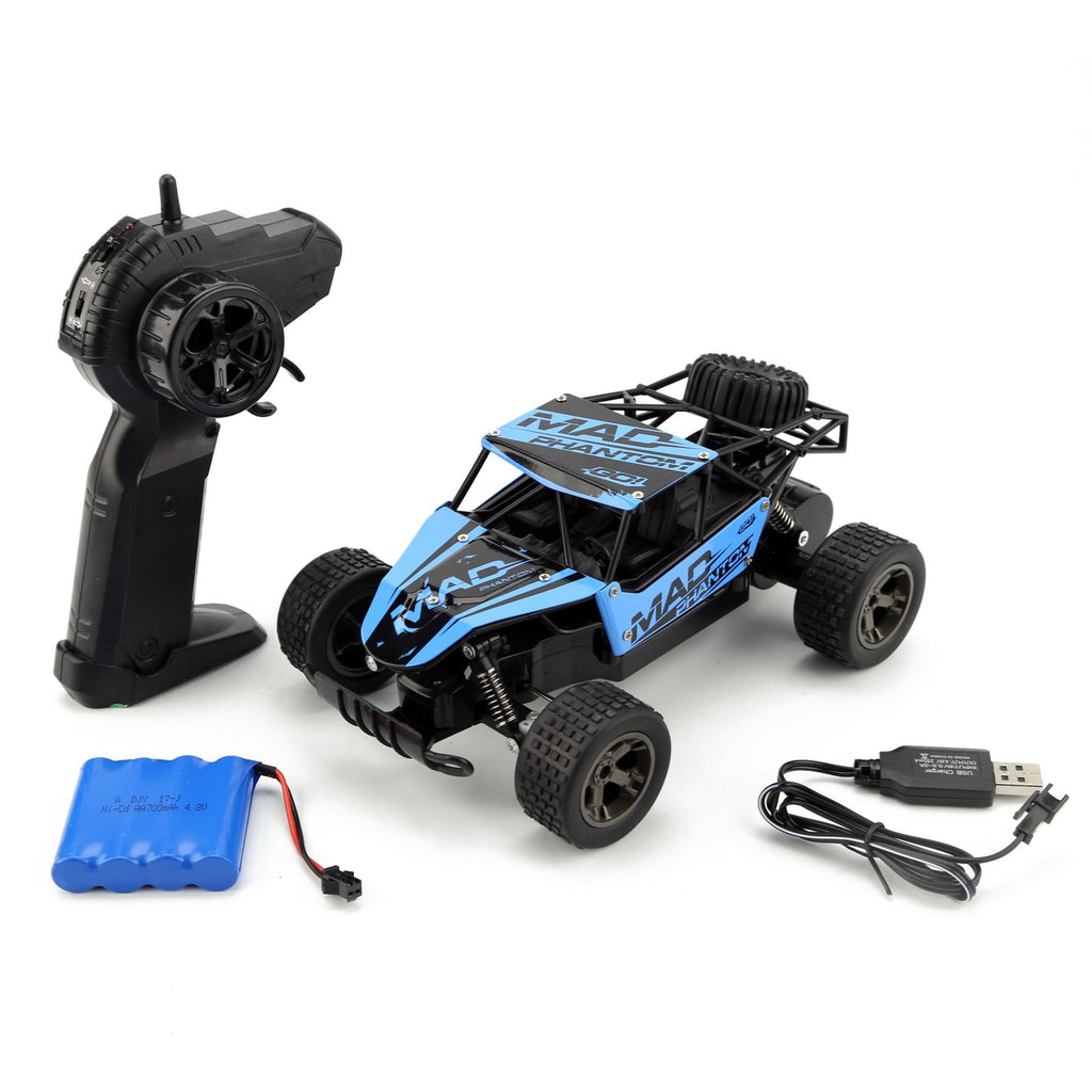 High-Speed RC Drift Car, 1:18, blau/gelb