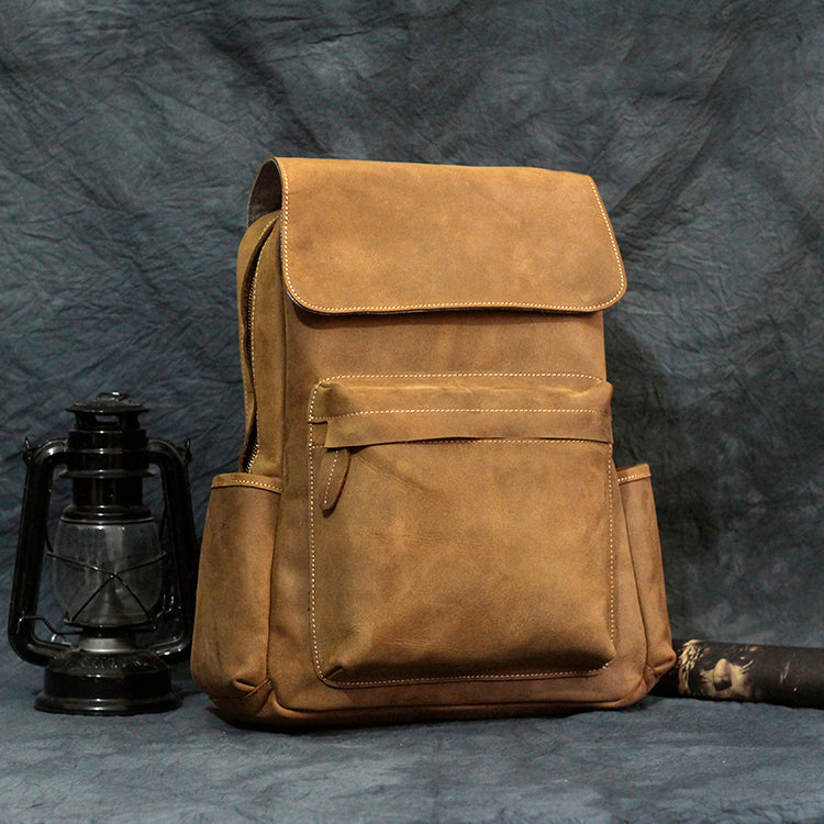 Lederrucksack «Crazy Horse» im Retro-Stil – Bild 1 | LuxeStyle