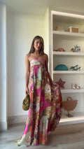 Ärmelloses Plisseekleid mit Blumenmuster – Bild 7 | LuxeStyle