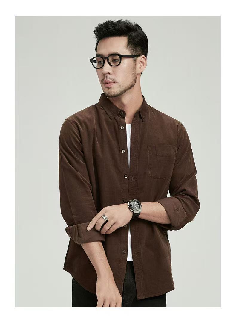 Langarmshirt für Business-Mann, einfarbig – Bild 6 | LuxeStyle