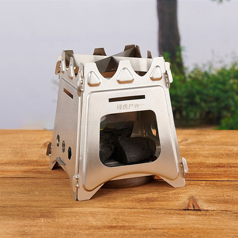 Quadratischer Outdoor-Feuerrost aus Edelstahl | LuxeStyle