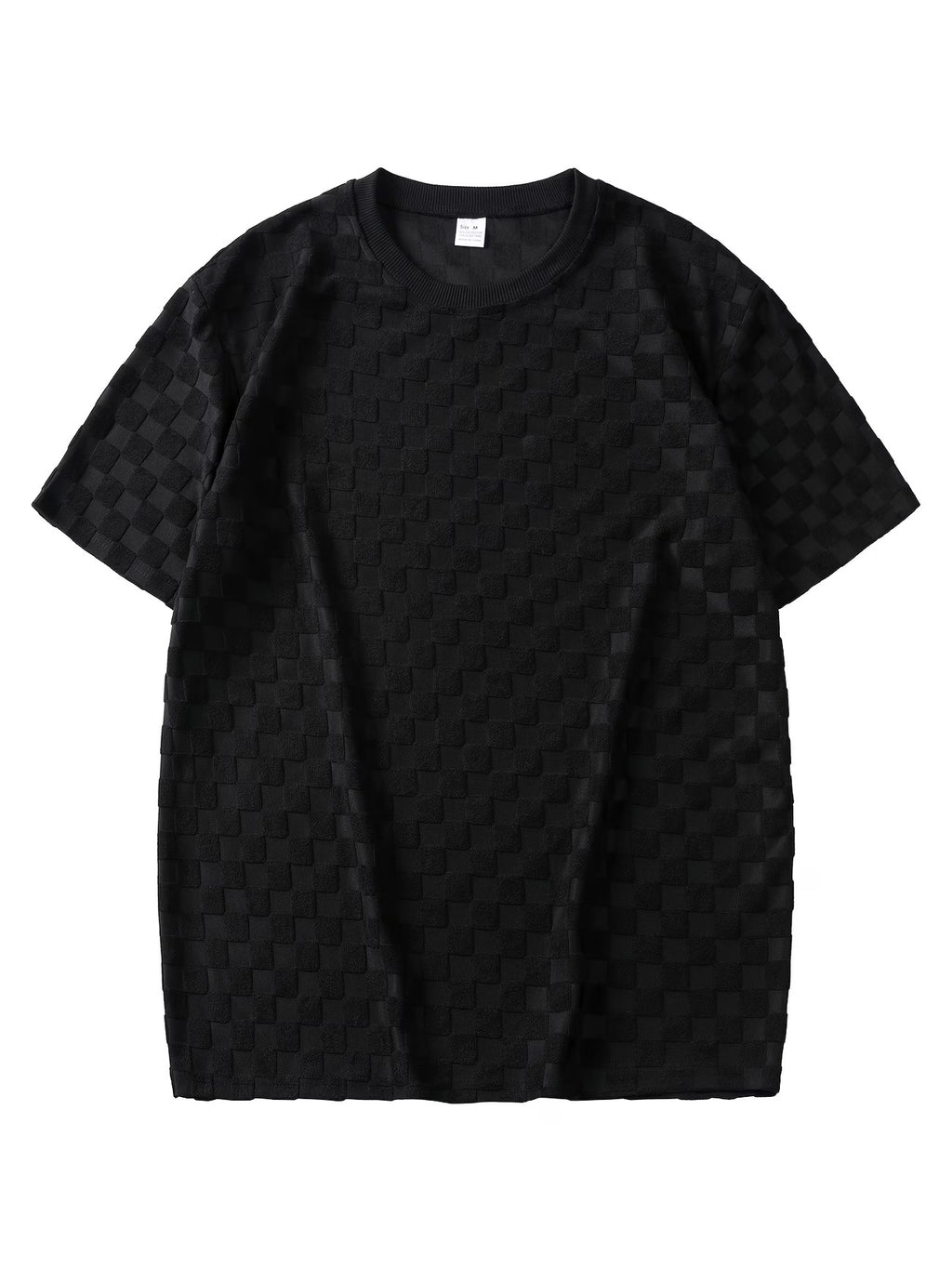 Herren Sommer Jacquard Hemd Kurzarm