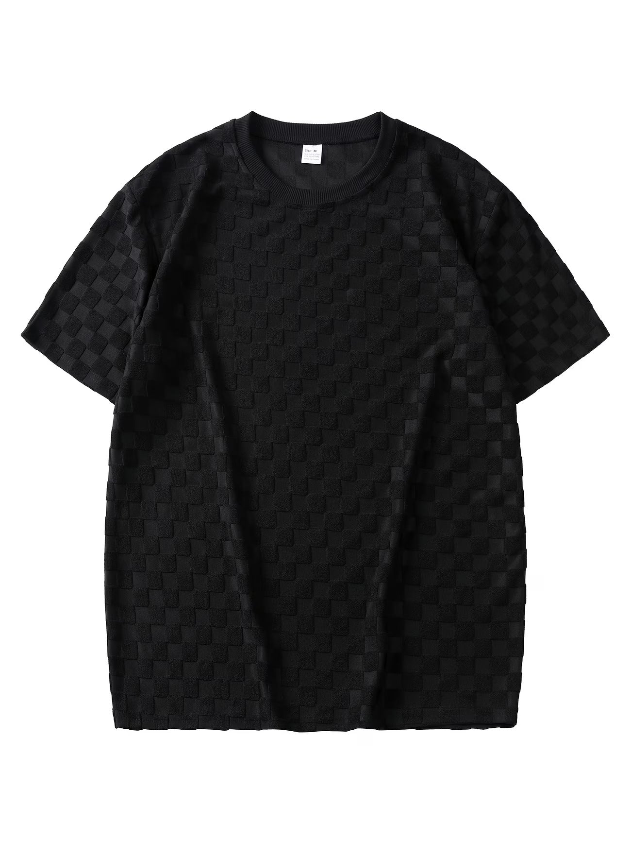 Herren Sommer Jacquard Hemd Kurzarm