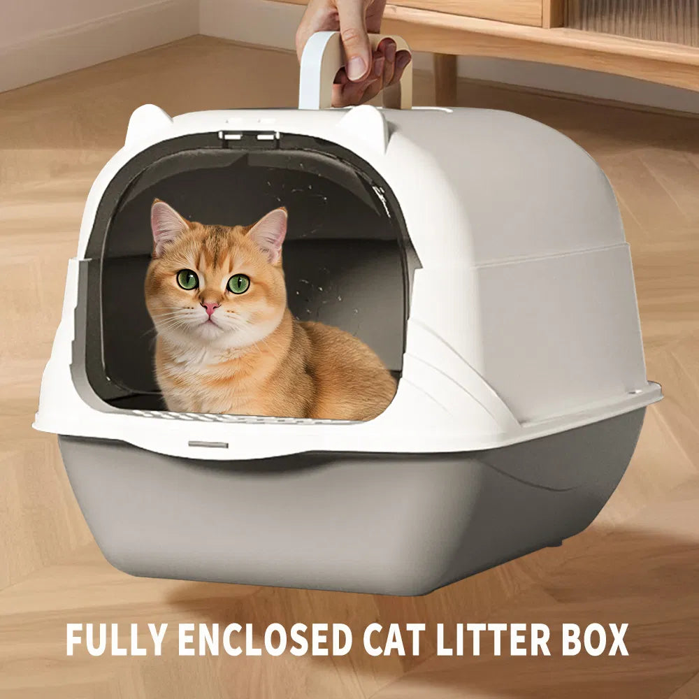 Geruchsneutrale Katzentoilette mit Schaufel & Matte
