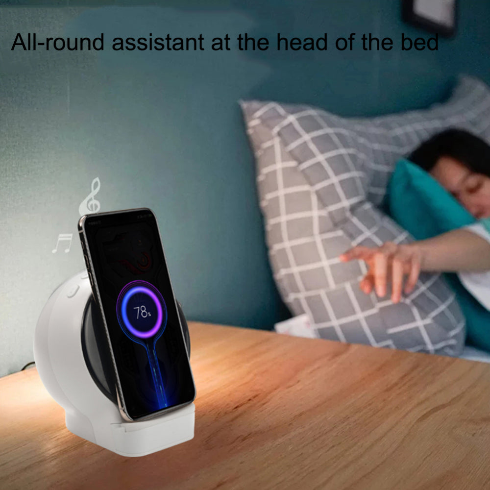 3-in-1 Bluetooth-Lautsprecher · Lampe & kabelloses Ladepad – Bild 3 | LuxeStyle
