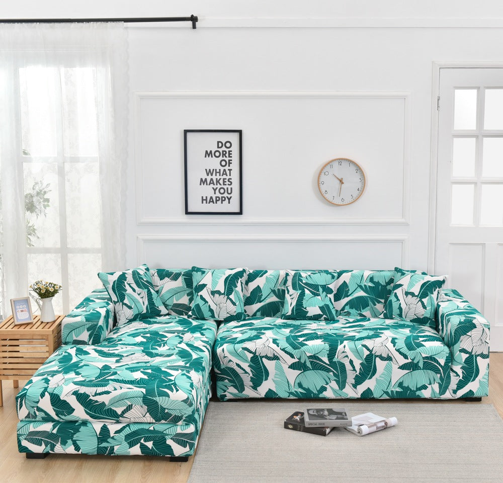 Elastischer Sofaüberzug mit Geometrischem Muster