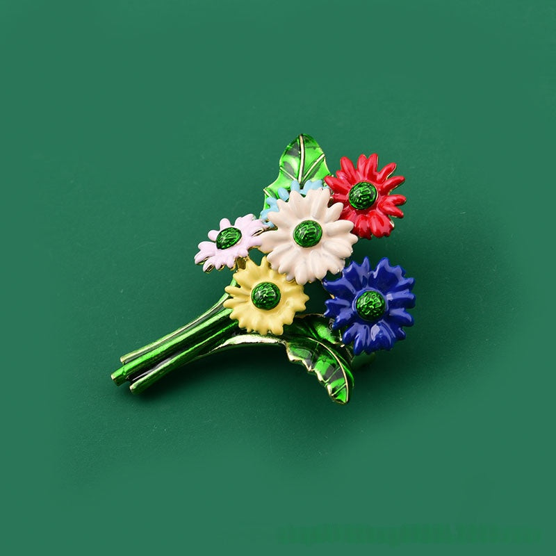 Bunte Gänseblümchen Brosche – Bild 3 | LuxeStyle