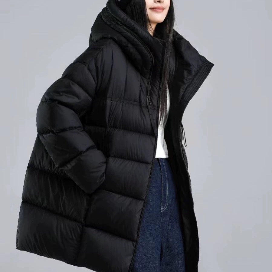 Weisses Daunenjacke mit Kapuze – Bild 4 | LuxeStyle