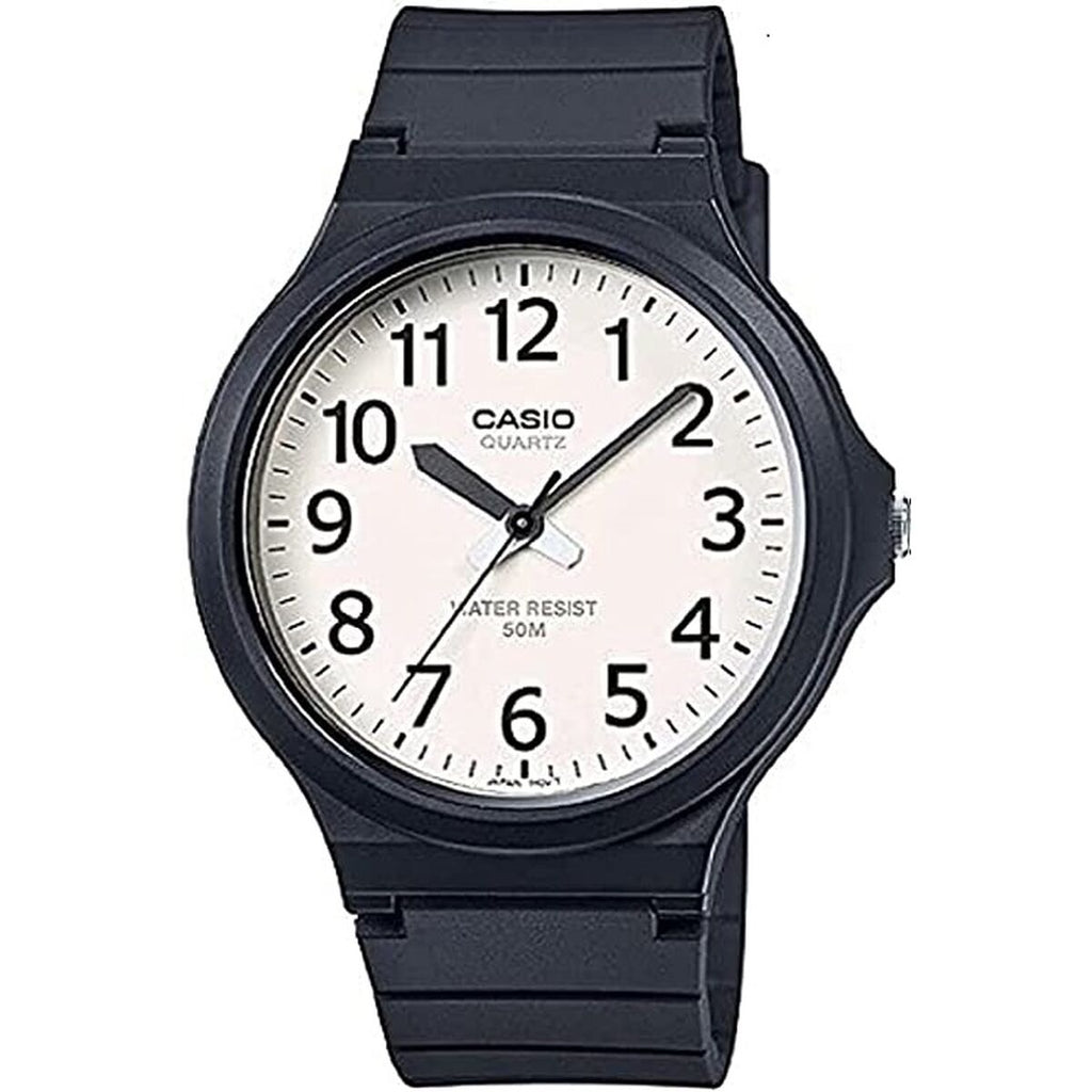 Unisex-Uhr Casio COLLECTION Weiß Schwarz (Ø 43,5 mm)
