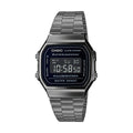 Herrenuhr Casio A168WEGG-1BEF Schwarz Silberfarben (Ø 36 mm) (Ø 38 mm)