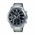 Herrenuhr Casio 3D INDEXES CHRONOGRAPH - BLACK Schwarz Silberfarben (Ø