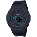 Herrenuhr Casio G-Shock OAK - NEON BLUE INDEX Schwarz (Ø 45 mm)
