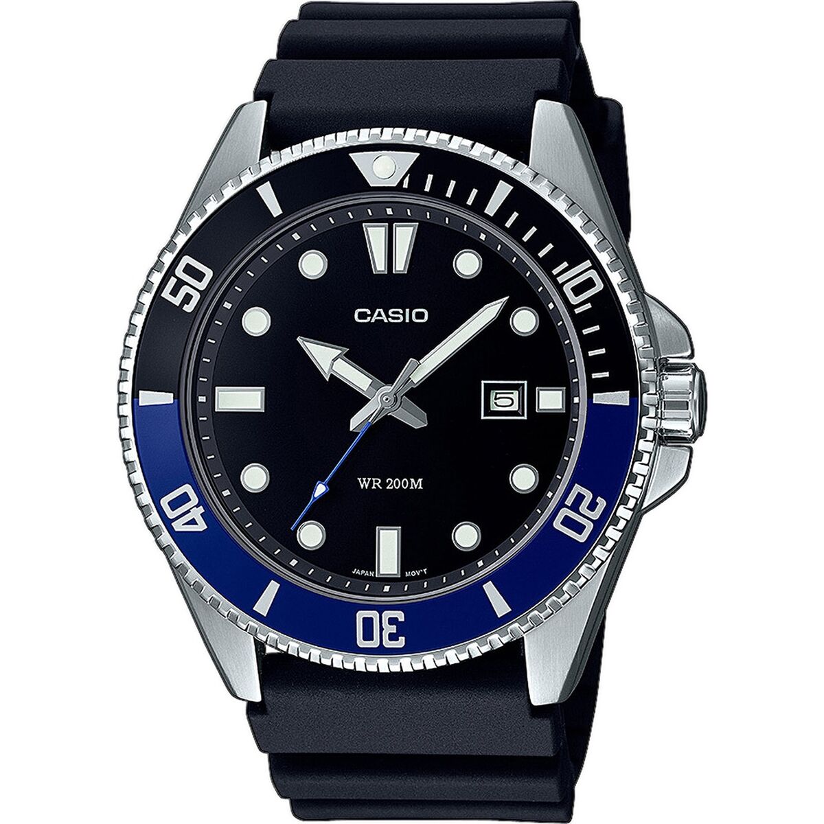Herrenuhr Casio MDV-107-1A2VEF Schwarz (Ø 44 mm)