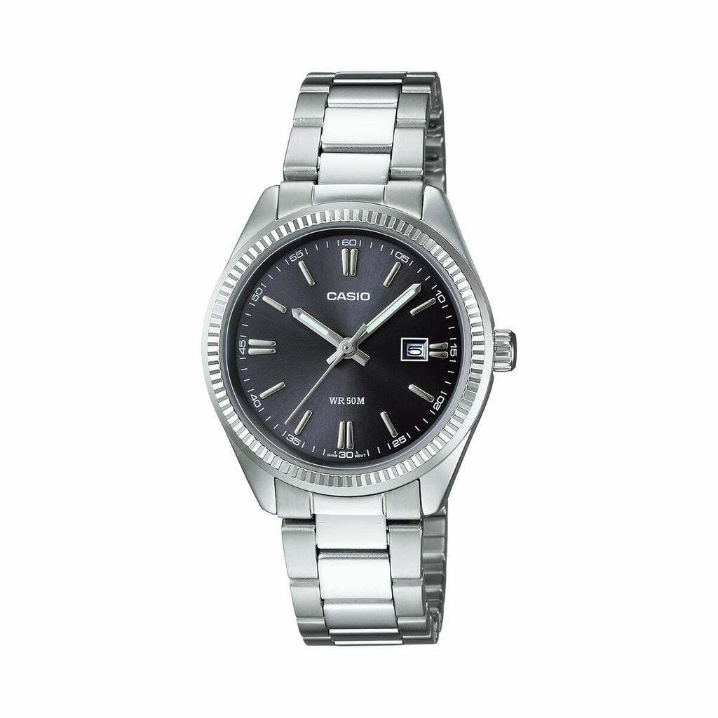 Unisex-Uhr Casio LTP-1302PD-1A1VEG Silberfarben (Ø 30 mm)