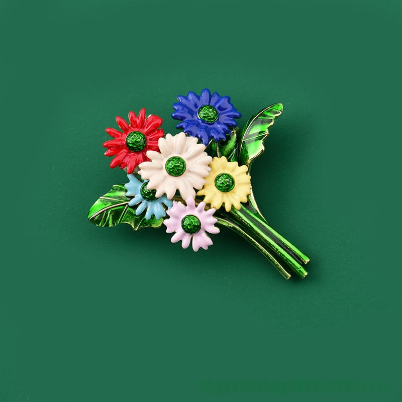 Bunte Gänseblümchen Brosche | LuxeStyle