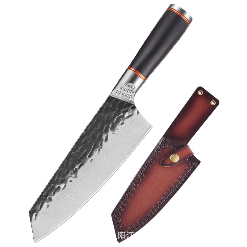 Geschmiedetes Edelstahl-Hackmesser mit Hammerschlag