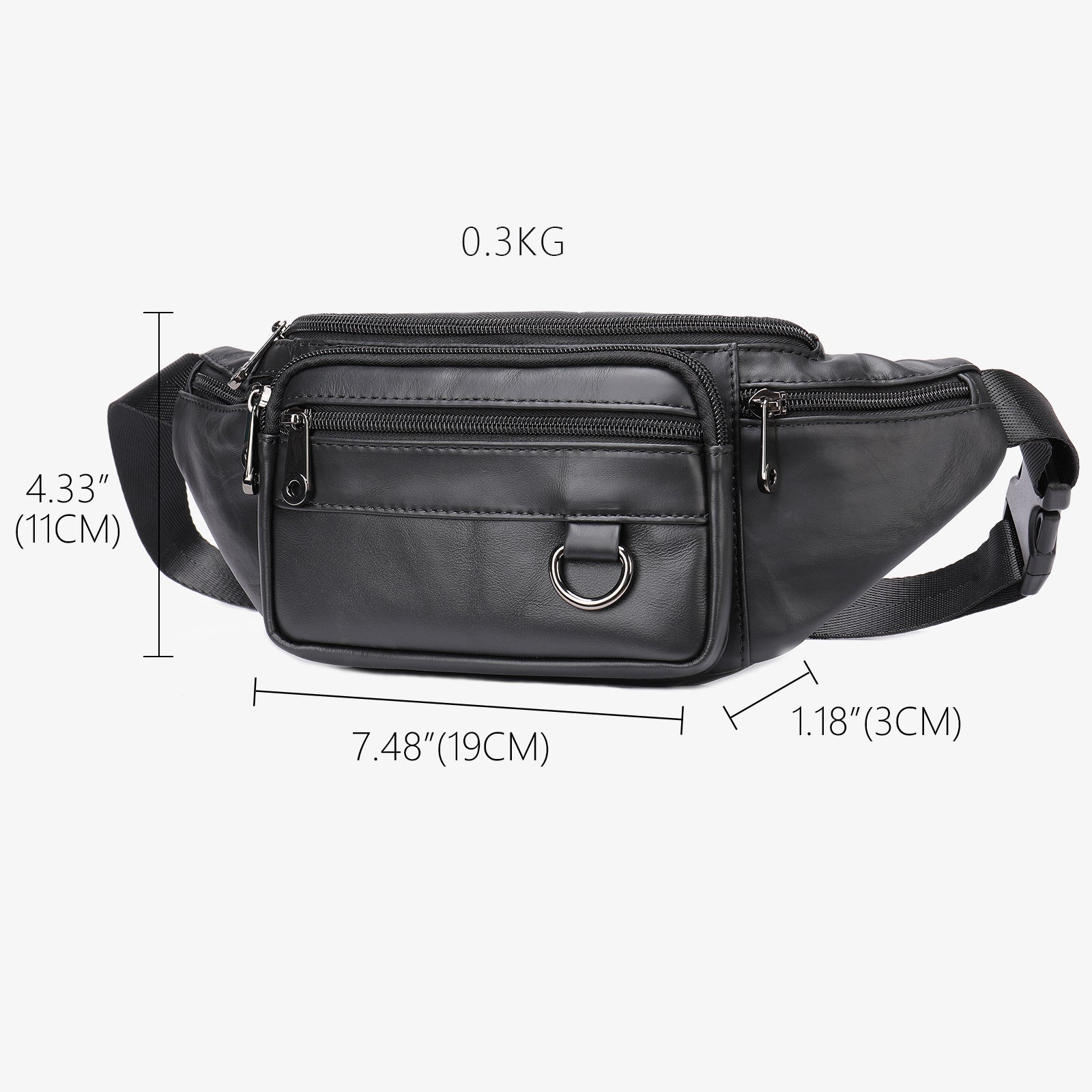 Leder-Handytasche für Herren, Crossbody