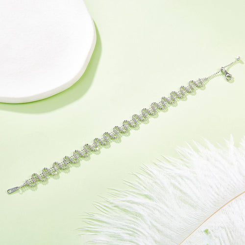 925-Silber Armband Onda