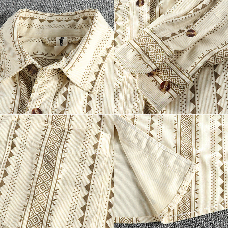 Herrenhemd mit Ethno-Muster – Bild 6 | LuxeStyle