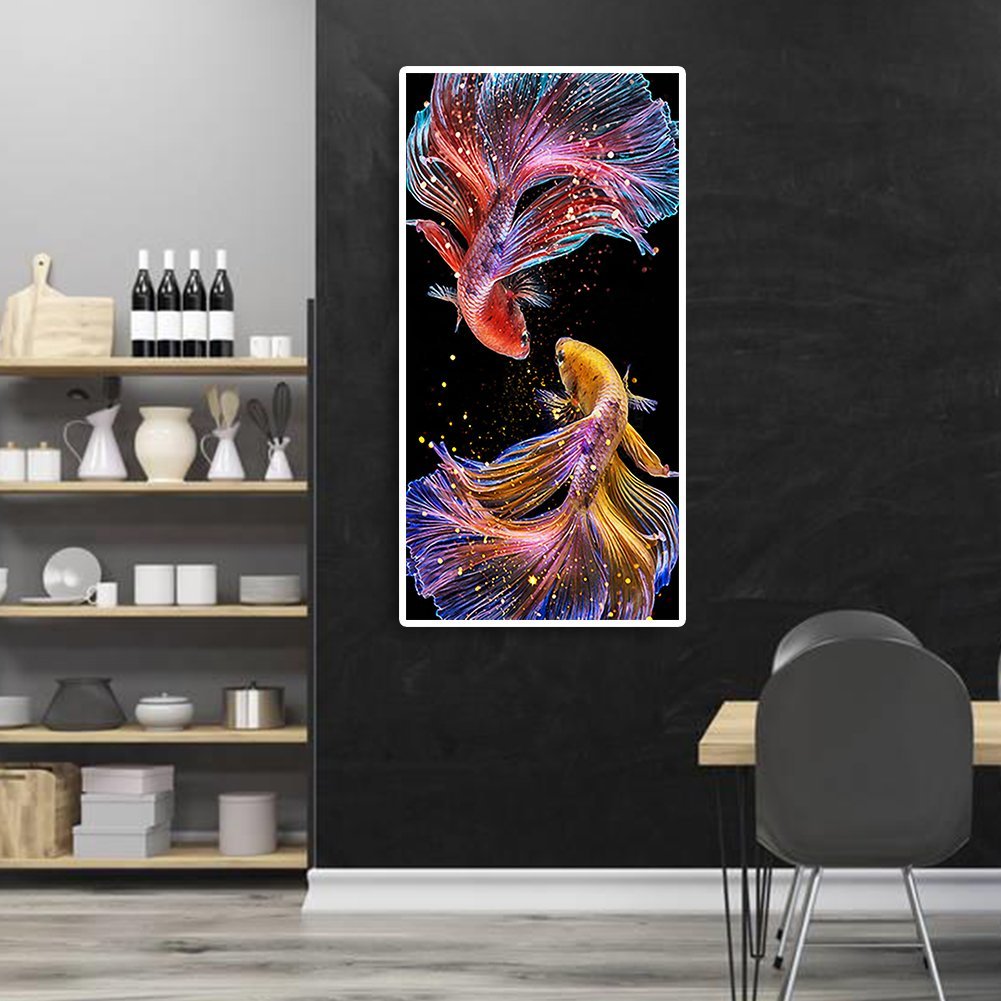 Buntes Fisch-Diamond Painting, rund oder eckig – Bild 3 | LuxeStyle