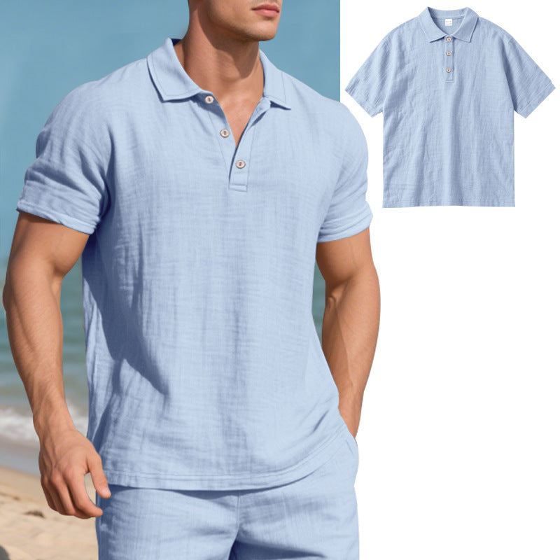 Atmungsaktives Leinen Polo-Shirt für Herren – Bild 4 | LuxeStyle