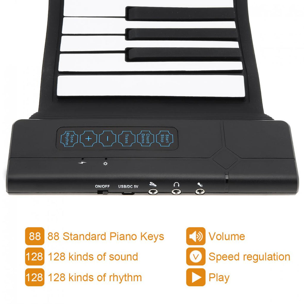 Portables Roll-Up Piano mit 88 Tasten