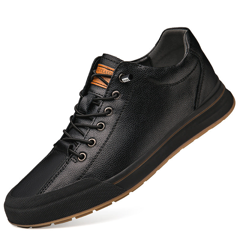 Weisse Herrenschuhe, atmungsaktiv, flacher Absatz | LuxeStyle