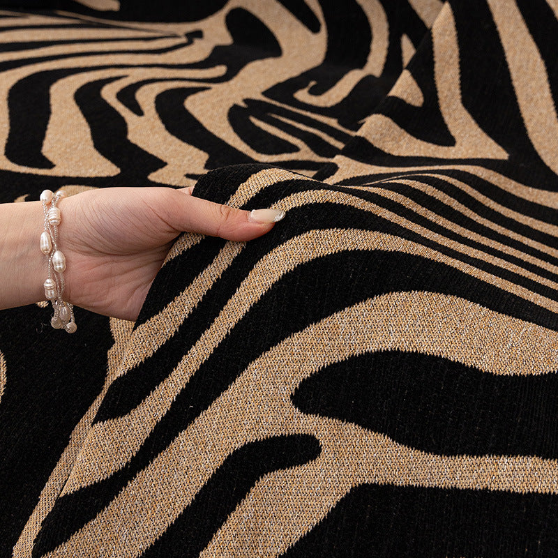 Chenille-Sofabezug mit Leopardenmuster