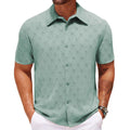 Hollow Jacquard Sommer-Casual Kurzarmshirt – Bild 8 | LuxeStyle