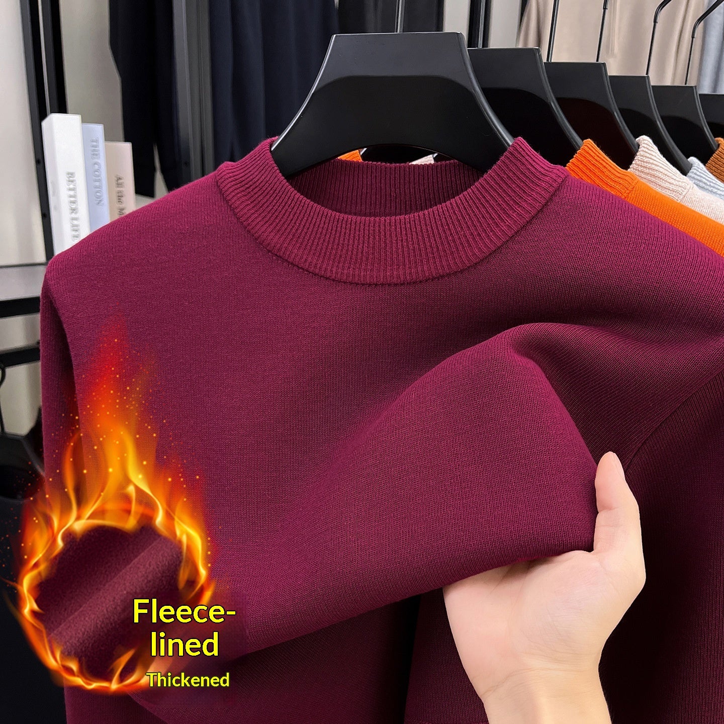 Herren-Warm-Strickpullover