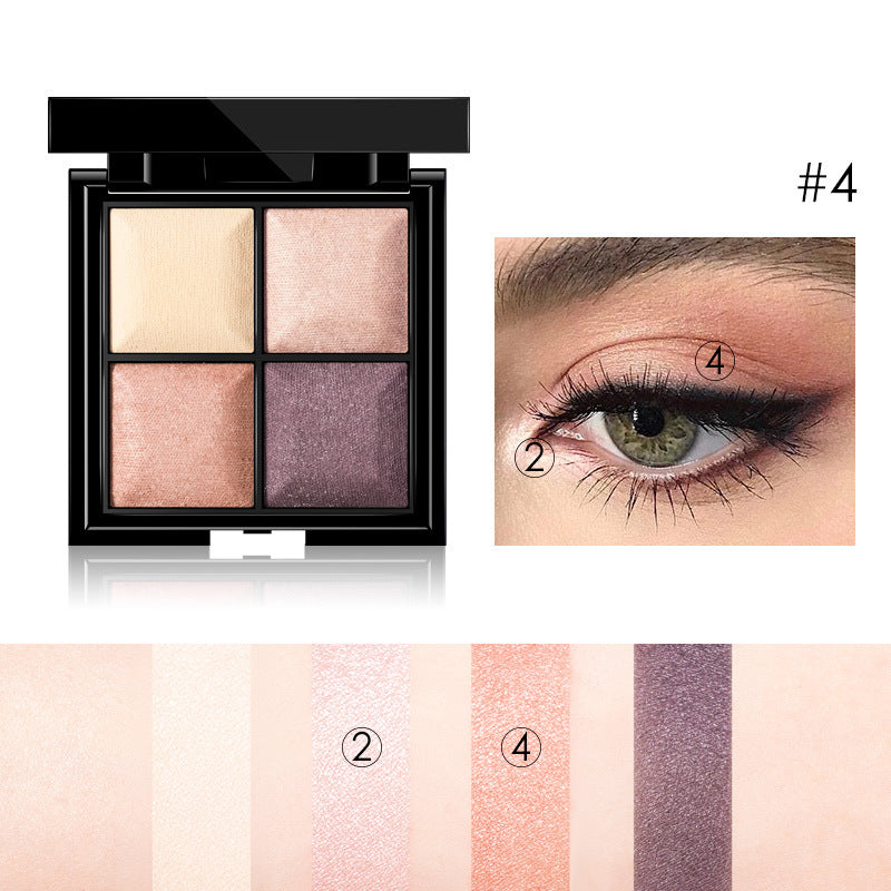 Vier-Farben-Lidschattenpalette