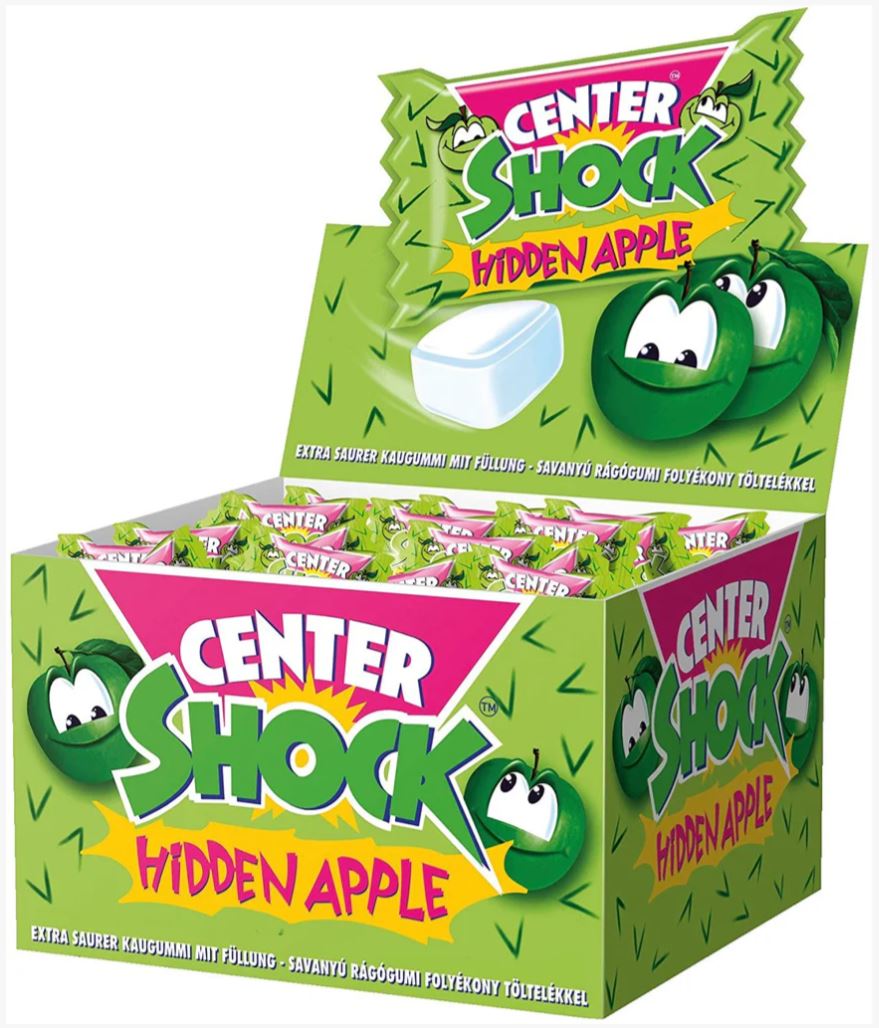 Kaugummi Center Shock Apfel