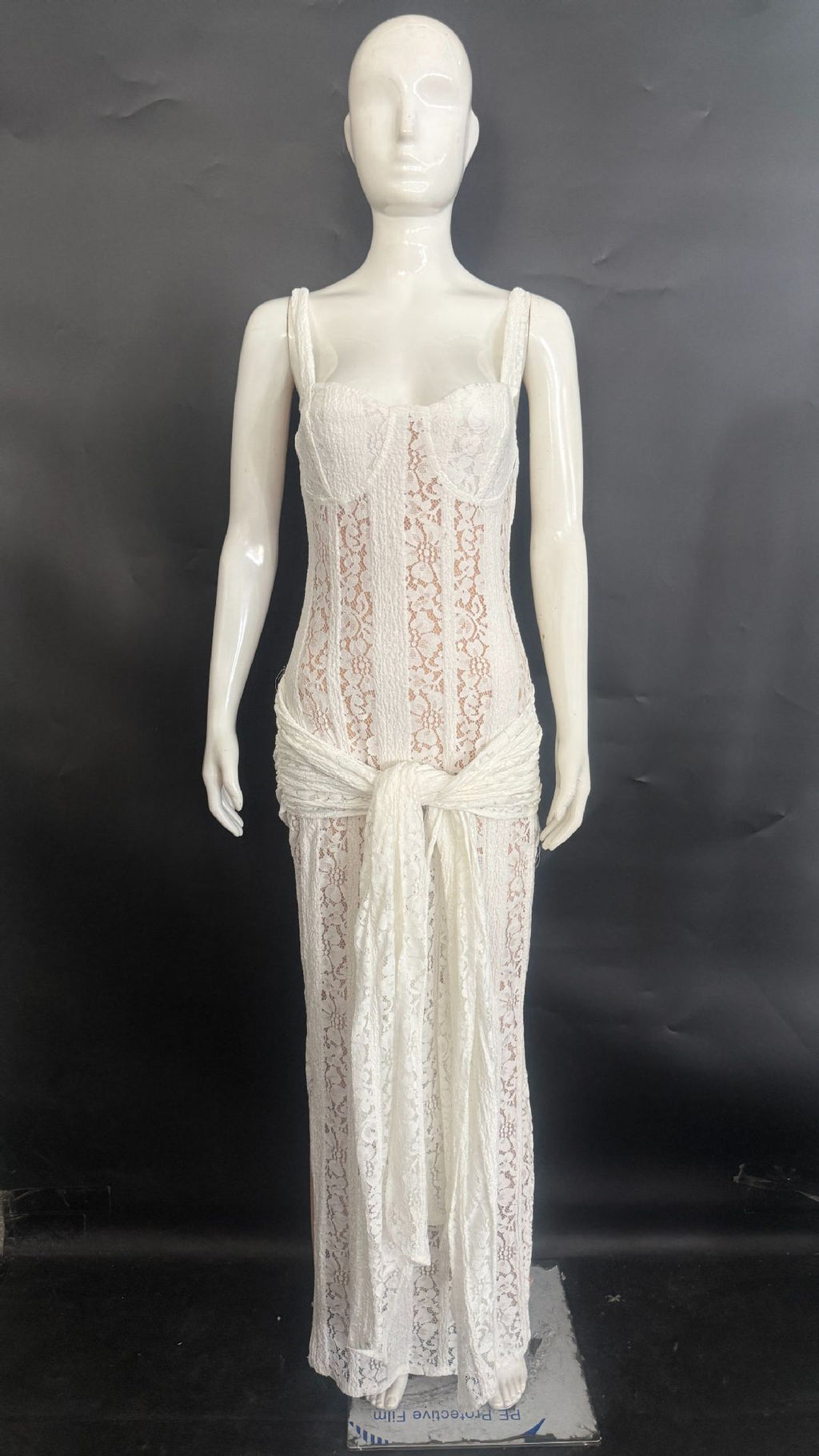 Spitzenkleid «Hollow-out Strap»