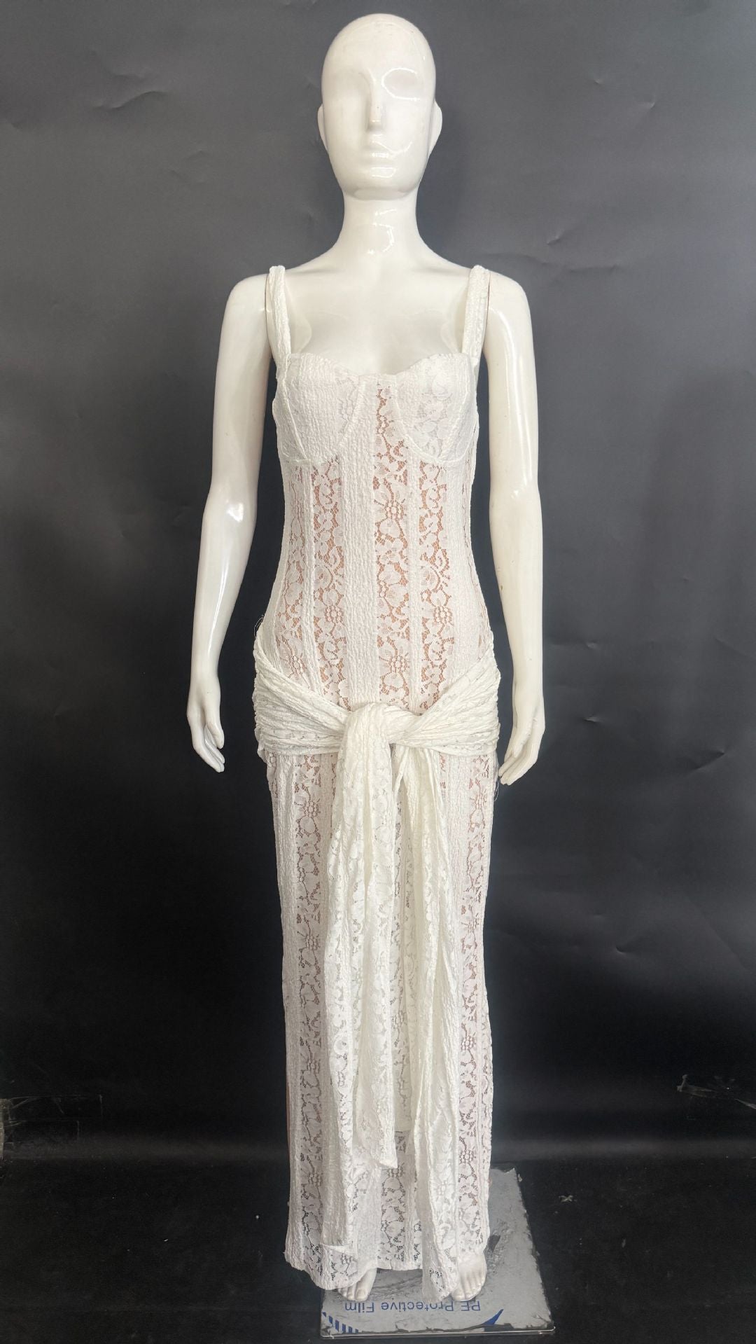 Spitzenkleid «Hollow-out Strap»