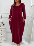 Kleid mit Rundhals und langen Ärmeln – Bild 10 | LuxeStyle