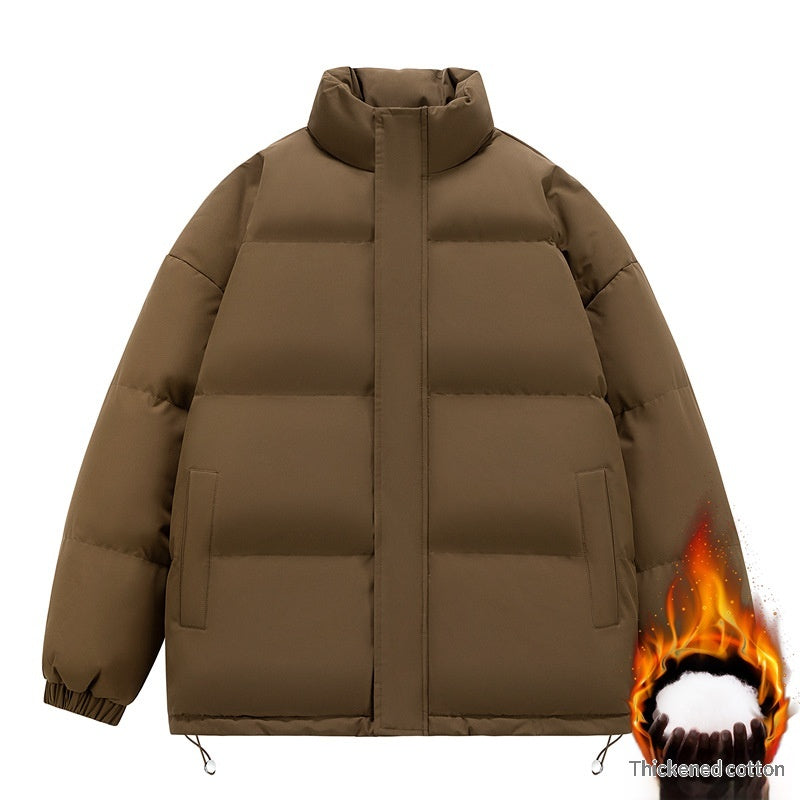 Gefütterte Herrenjacke mit Stehkragen