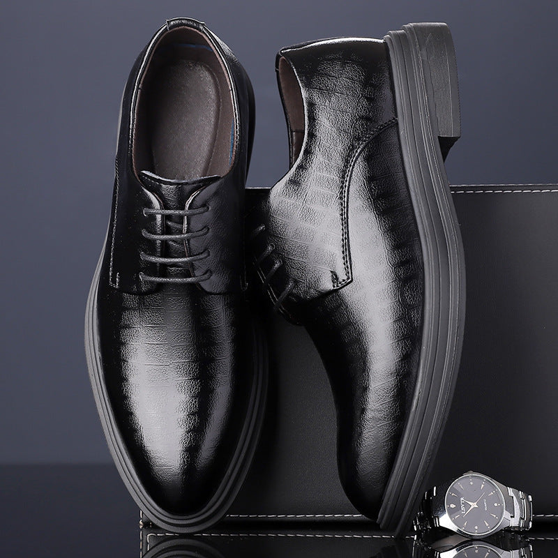 Business-Lederschuhe mit spitzer Zehe