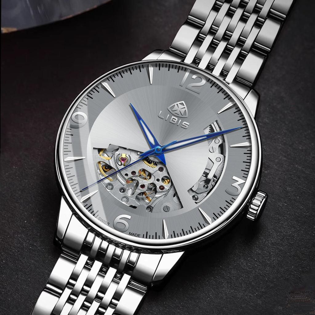 Herrenuhr, automatisch, Stahl
