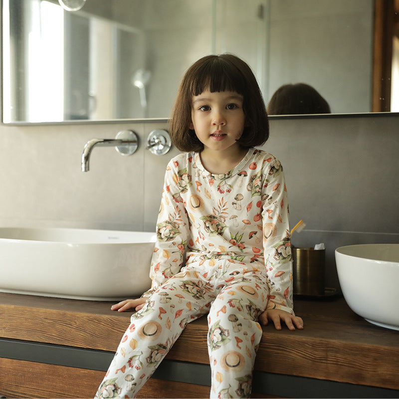 Bambus-Baumwoll-Pyjama für Eltern & Kind