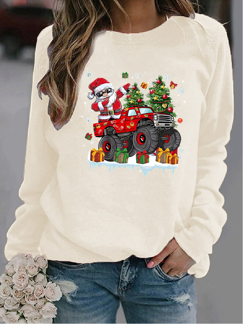 Weihnachts-Pullover für Damen mit Rundhals