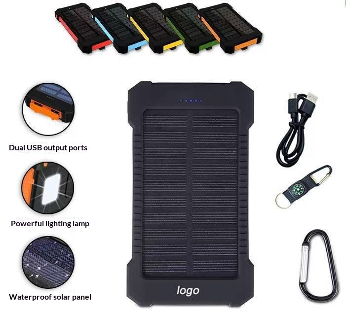 Outdoor Solar Powerbank 20000mAh mit LED & Kompass