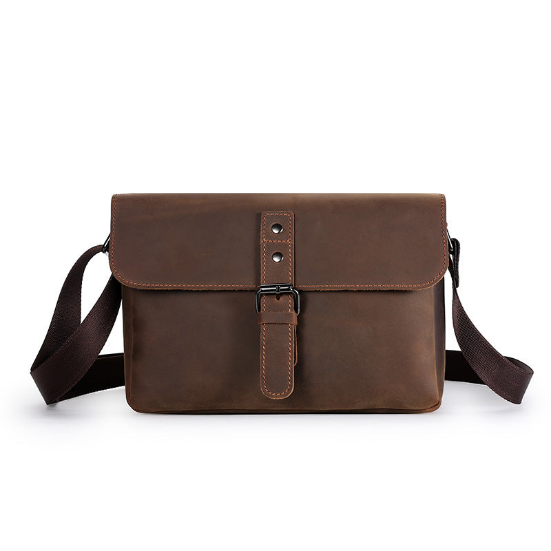 Umhängetasche aus Leder im Vintage-Look – Bild 5 | LuxeStyle