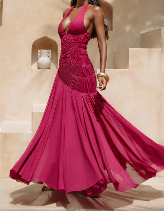 Elegantes Abendkleid mit tiefem Rückenausschnitt