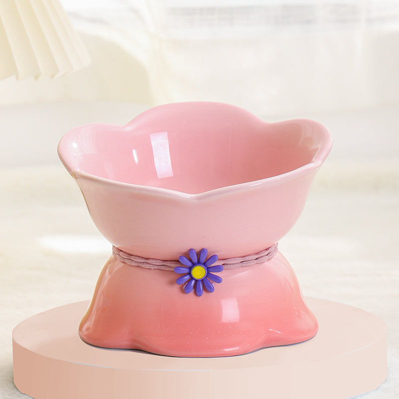 Keramik-Futternapf Blume – Pastellfarben – Bild 3 | LuxeStyle